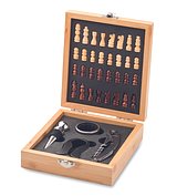 Weinset mit Schachspiel Chatrs