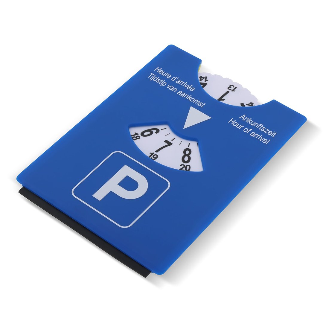 Parkscheibe mit Eiskratzer blau oder grün Hele