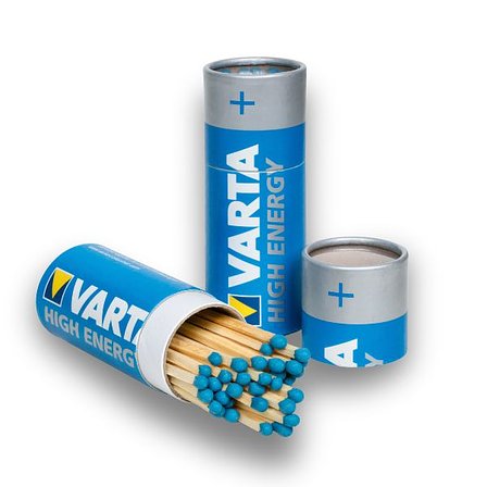 Zündholz-Dosen mit Druck