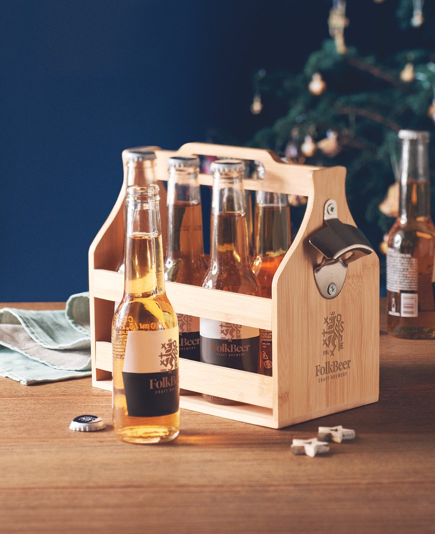 6 Bierkästen aus Bambus Beate