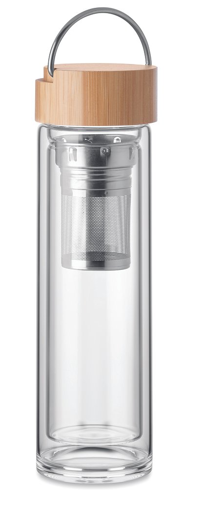 Trinkflasche Glas 400ml Bendicola