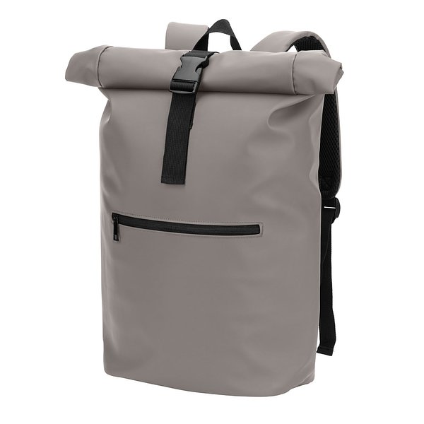 Roll-Top-Rucksack aus PU mit Laptopfach, 16“ Giamiriona