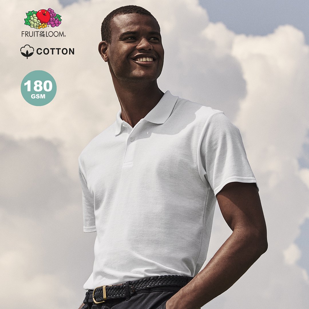 Erwachsene Weiß Polo-Shirt Idnal