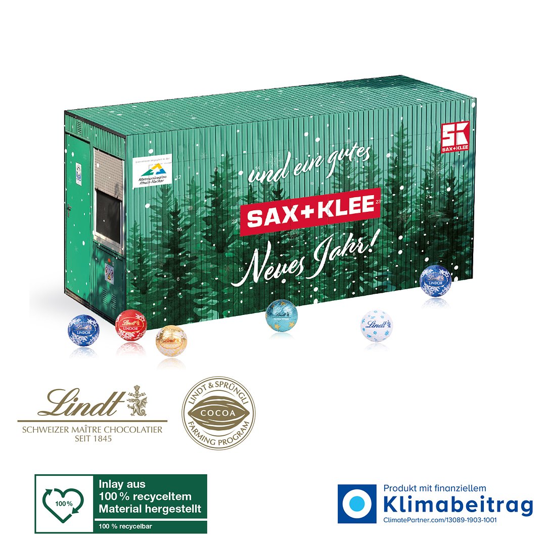 3D Adventskalender Lindt „Container“