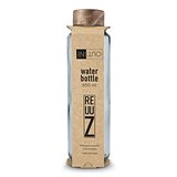 Recycelte Glaswasserflasche ReuuZ mit Holzverschluss 650 ml Frileel