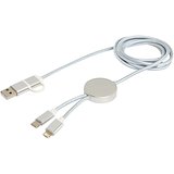 150 cm 5-in-1 Kabel aus recyceltem Kunststoff für Datenübertragung und 27W Schnellladung - Bensehili