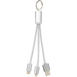 3-in-1 Ladekabel mit Schlüsselanhänger - Jürgia