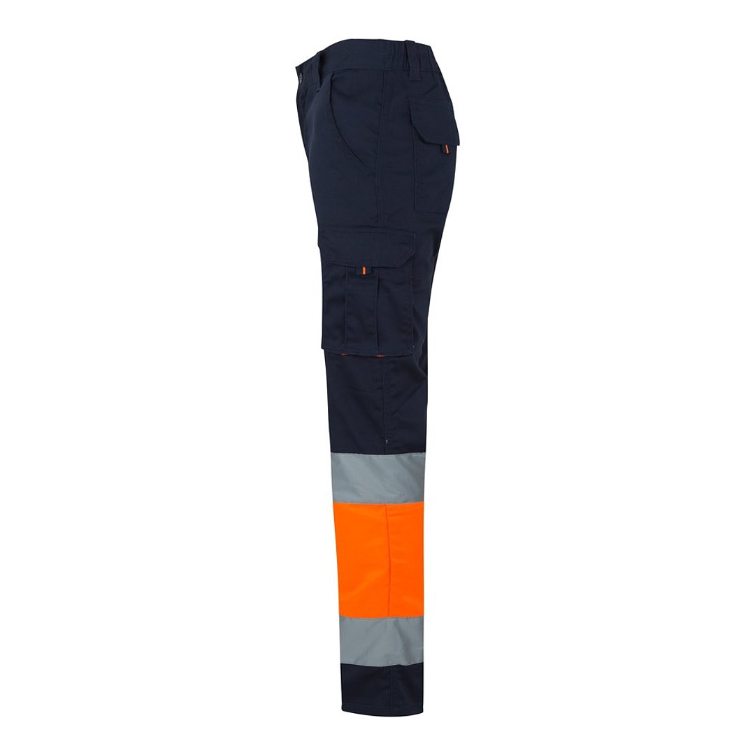Zweifarbige Stretch-Hose mit mehreren Taschen (240 g/m²), aus Baumwolle (46 %), EME (38 %) und Polyester (16 %) Trineli