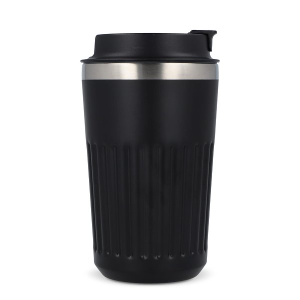Recycelter Edelstahl-Thermobecher für Kaffee zum Mitnehmen, 400 ml Natianng