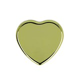 Lippenbalsam in Flacher metallischer Herzformdose Benini