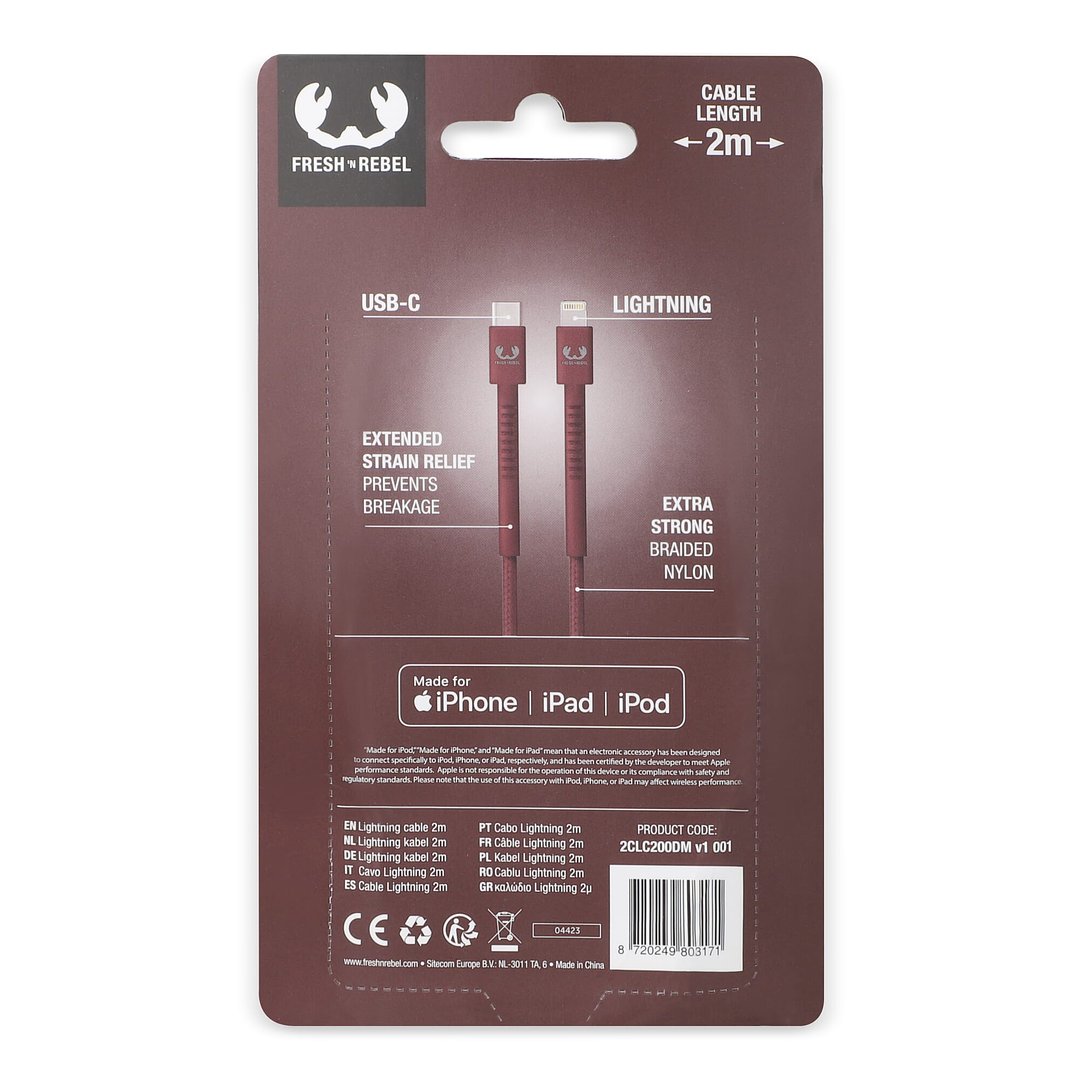 USB-C zu Apple Lightning Kabel 2.0m Helvin