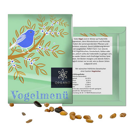 Vogelfutter-Tütchen bedruckbar