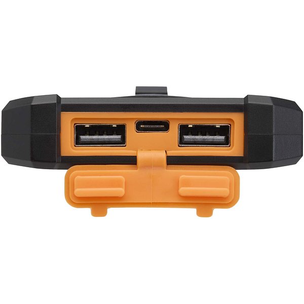 10 W 5000 mAh robuste Solar Powerbank aus recyceltem Kunststoff mit integrierter Taschenlampe - Dori