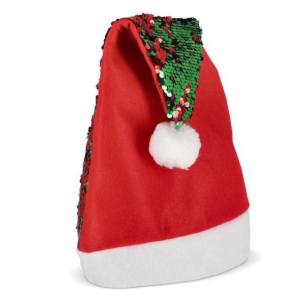 Zweifarbige Pailletten-Weihnachtsmütze Helvri