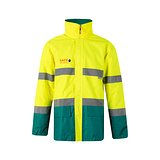 Zweifarbiger Parka (190g/m²), aus Polyester (100%), mit PU-Beschichtung Rendrio
