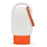 Sonnenschutzlotion mit Karabiner SPF30 aus recyceltem Material Hatrudi