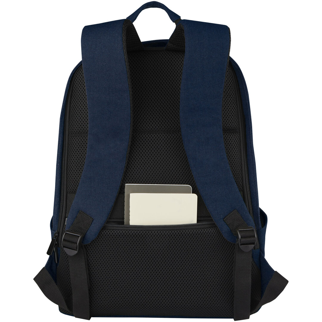 15,6 Zoll Anti-Diebstahl Laptop-Rucksack 18 L aus GRS-recyceltem Canvas - Lüzzi