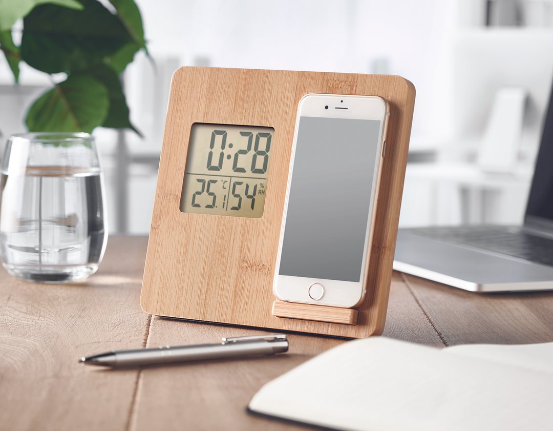 Tischuhr mit Ladestation Emel