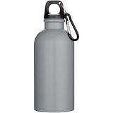 400 ml matte RCS-zertifizierte einwandige Trinkflasche aus recyceltem Edelstahl mit Karabinerhaken - Trudi
