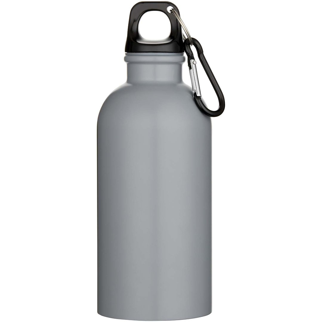 400 ml matte RCS-zertifizierte einwandige Trinkflasche aus recyceltem Edelstahl mit Karabinerhaken - Trudi