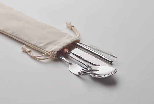 Besteck-Set Edelstahl Leycien