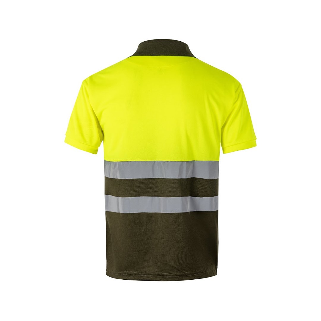 Zweifarbiges Poloshirt im Bird-Eye-Design (160g/m²) mit kurzen Ärmeln, aus Polyester (100%) Nicha