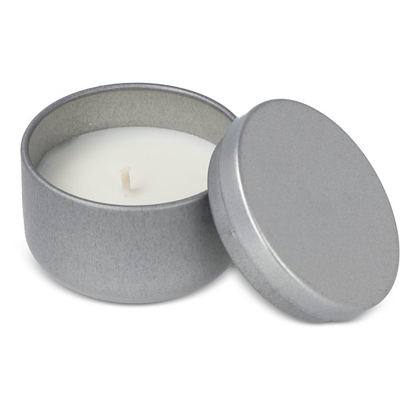 Asana unparfümierte Kerze auf Pflanzenbasis in recycelter Dose Menjast