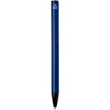 Kugelschreiber aus recyceltem Aluminium mit Drehmechanik und Hülle (blaue Tinte) - Anneliun