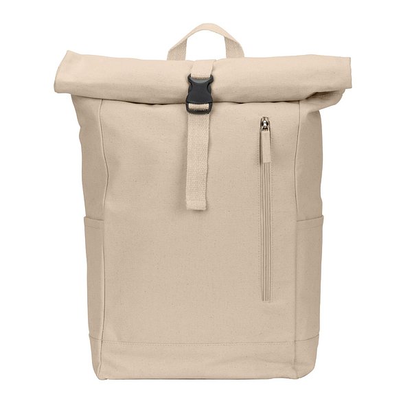 Roll-Top-Rucksack aus recyceltem Baumwolle und recyceltem Polyester (380 g/m²) Lüzzasch