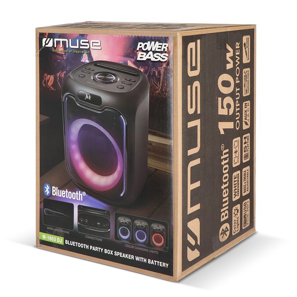 Party-Lautsprecher mit Mikrofon 150W Chatinana