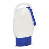 Sonnenschutzlotion mit Karabiner SPF30 aus recyceltem Material Hatrudi