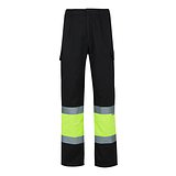 Zweifarbige Twill-Hose mit mehreren Taschen (210 g/m²), aus Baumwolle (20%) und Polyester (80%) Steiler