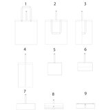100 g/m² faltbare Tragetasche aus Baumwolle 7L - Rudiver