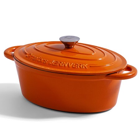 Emaillierte Ovale Eisenpfanne 3.5L Stga