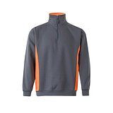 Zweifarbiges Frottee-Sweatshirt (260 g/m²), aus Polyester (65 %) und Baumwolle (35 %) Rudorscht
