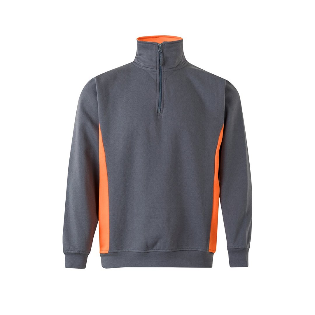 Zweifarbiges Frottee-Sweatshirt (260 g/m²), aus Polyester (65 %) und Baumwolle (35 %) Rudorscht