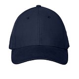 Kappe aus 100 % gebürsteter Baumwolle (260 g/m²) mit 6 Paneelen Raitlin