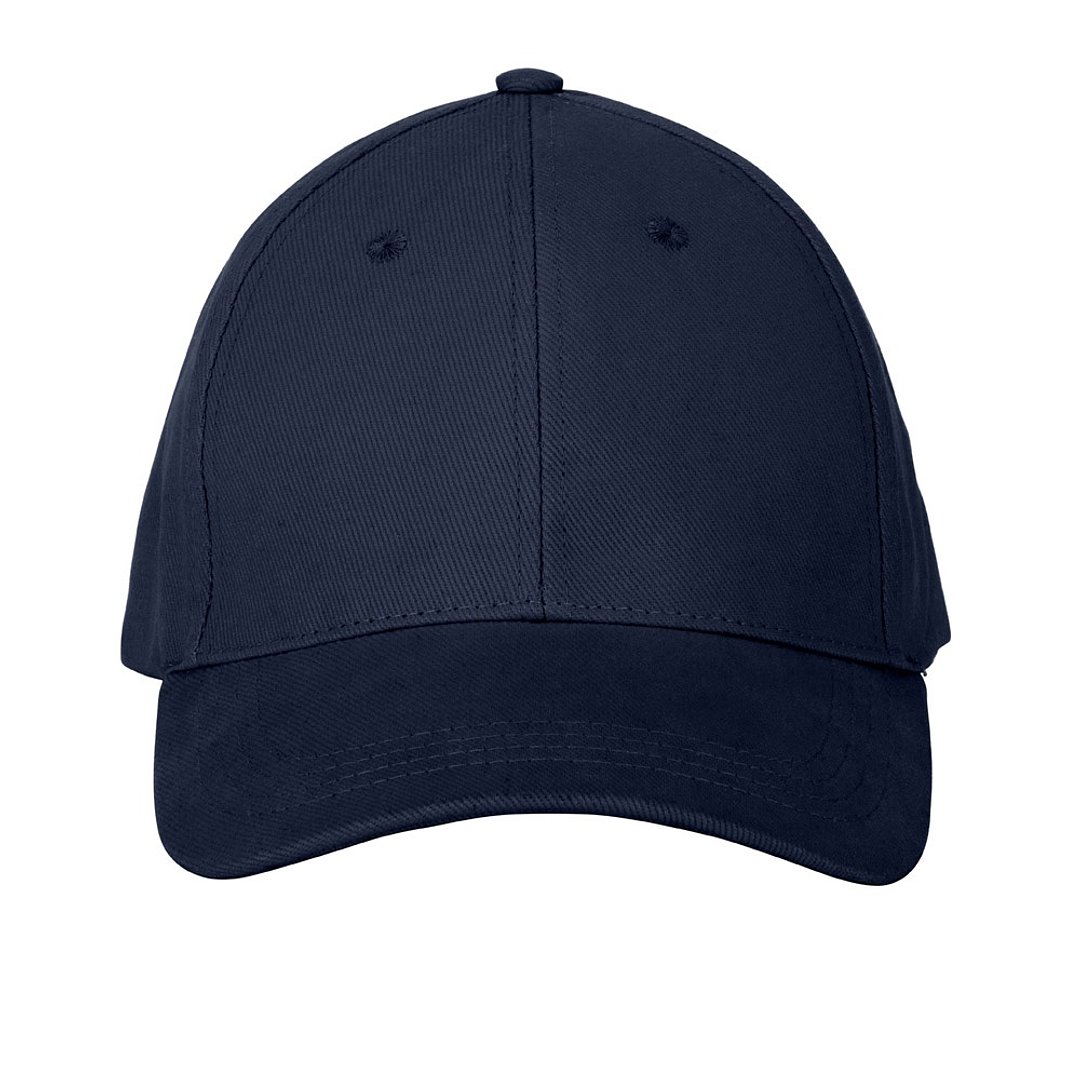 Kappe aus 100 % gebürsteter Baumwolle (260 g/m²) mit 6 Paneelen Raitlin