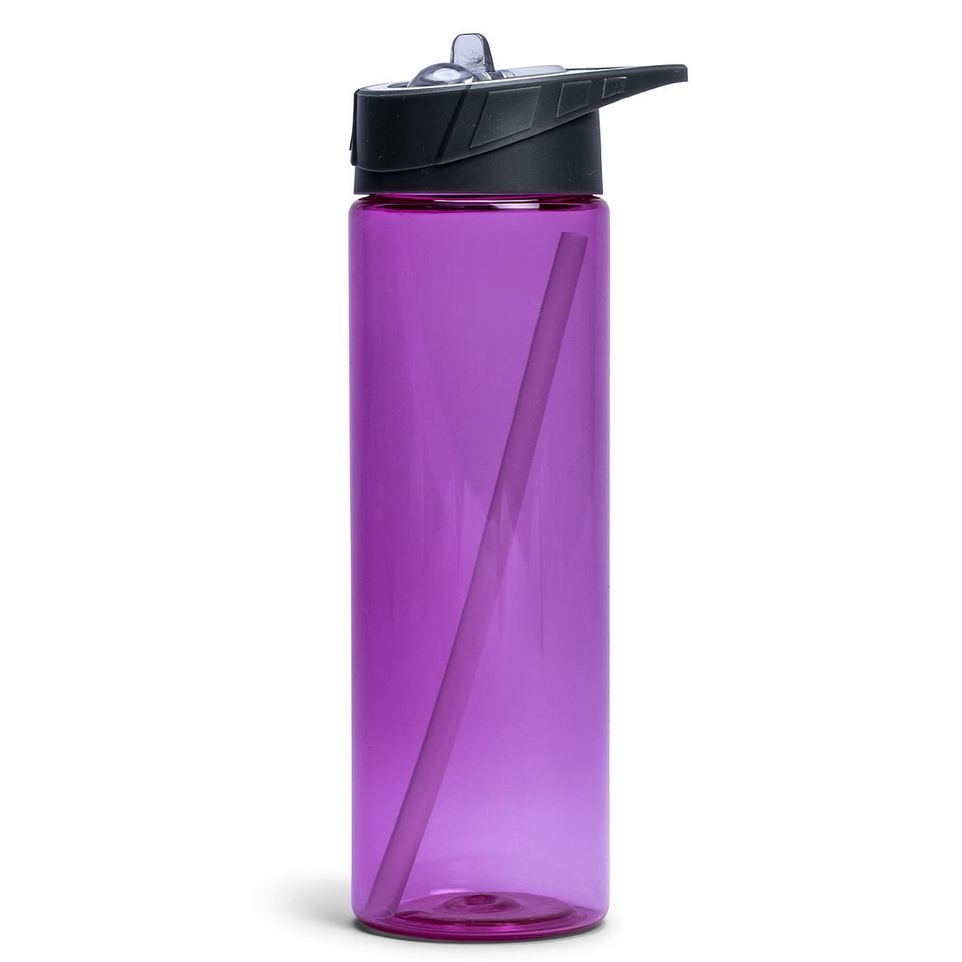 Wasserflasche mit Strohhalm 700ml Lixmep
