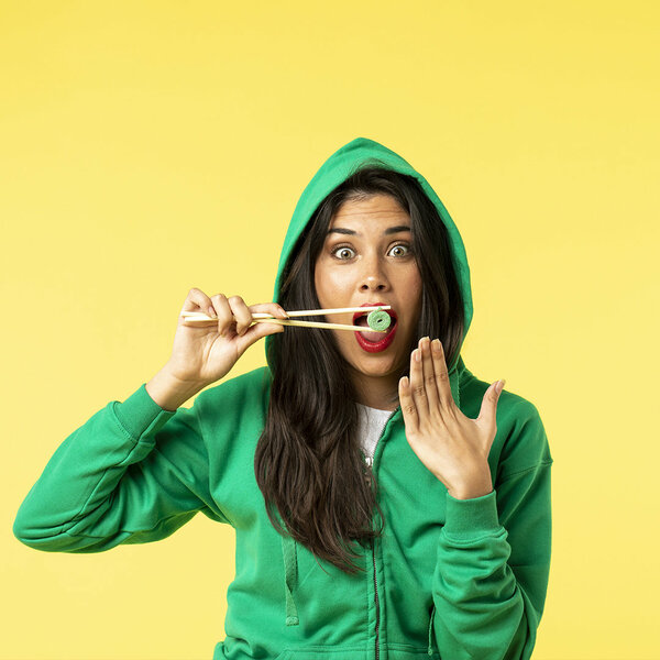 Erwachsene Sweatshirt mit Kapuze + Reißverschluss "keya"