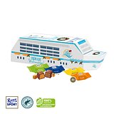 3D Präsent "Schiff" mit Ritter SPORT Schokowürfel