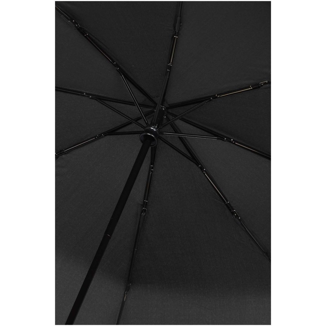 27" faltbarer RPET-Regenschirm mit automatischer Öffnungs- und Schliessfunktion - Emmascht