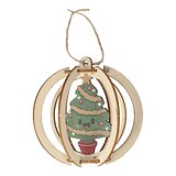 FSC Weihnachtsschmuck aus Holz 3er-Set Friköri