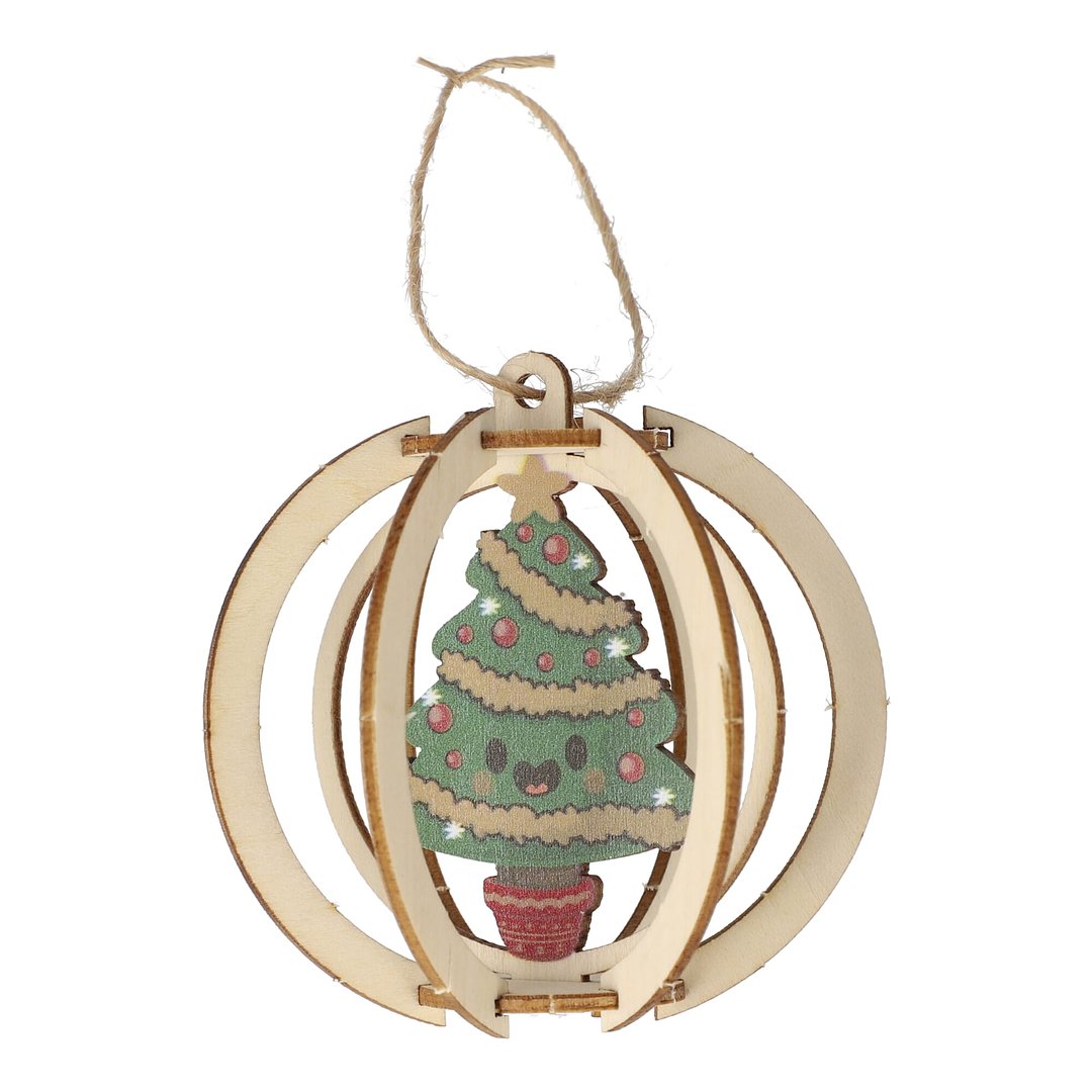 FSC Weihnachtsschmuck aus Holz 3er-Set Friköri