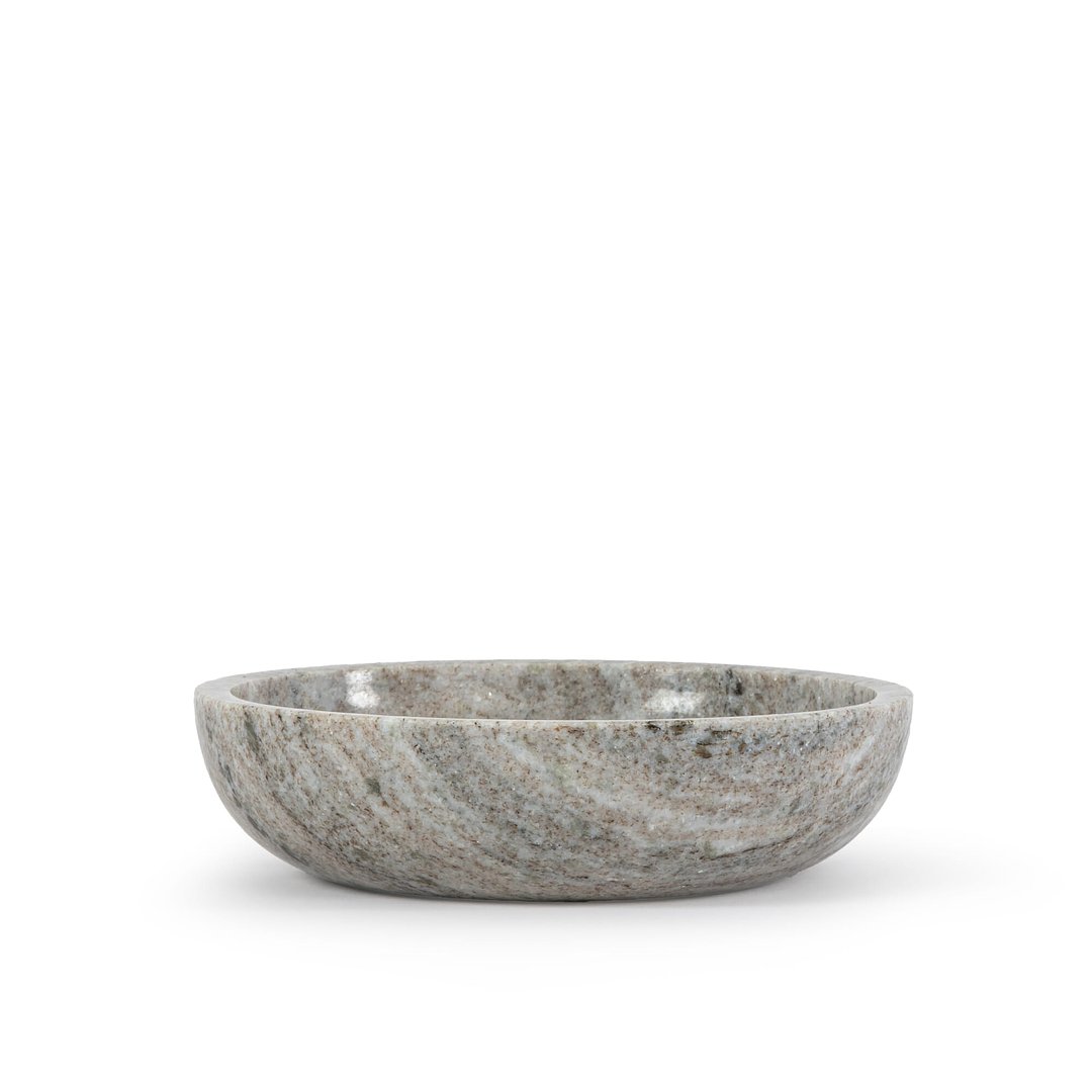 Sten Travertin-Marmor-Schale Benandrg