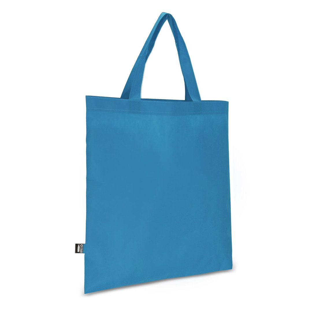 R-PET Tragetasche aus Non Woven mit kurzen Griffen 38 x 42cm 75g/m² Lolfep