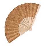 Fächer aus Holz mit Korkgewebe Dumeniga