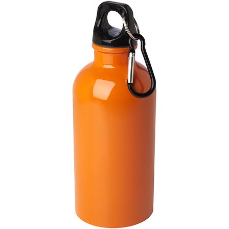 400 ml RCS-zertifizierte, einwandige Trinkflasche aus Edelstahl mit Karabinerhaken - Ongas