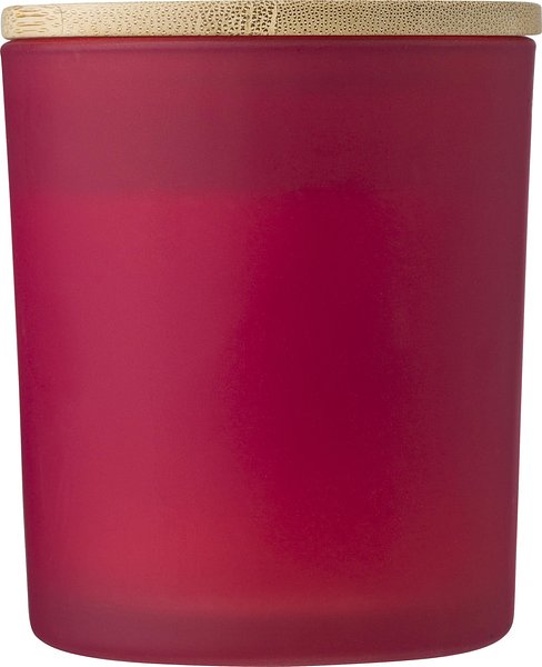 Kerze Rendi | Glas mit Bambusdeckel | Sojawachs | 280 g