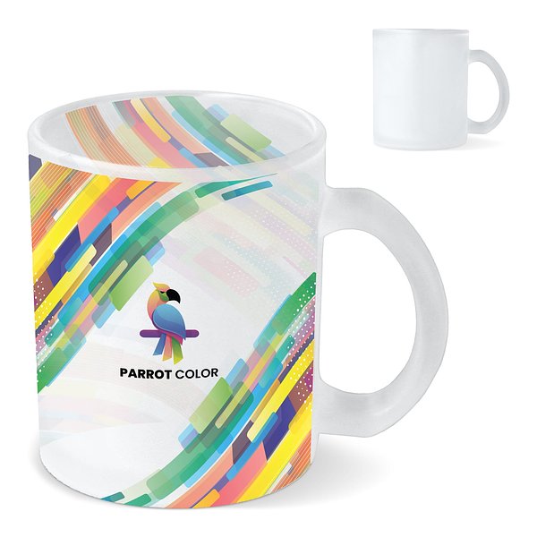 Mallorca Sublimations Becher aus gefrostetem Glas 335ml Sarjas